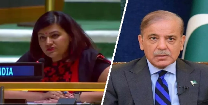 UNGA 2025 में शहबाज़ शरीफ़ का भाषण, भारत ने तुरंत किया खारिज