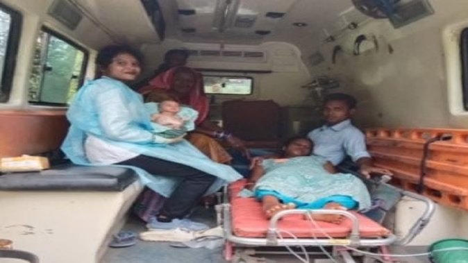 कोरबा : दर्द में तड़पती महिला का 108 में हुआ सफल प्रसव, मां और शिशु स्वस्थ