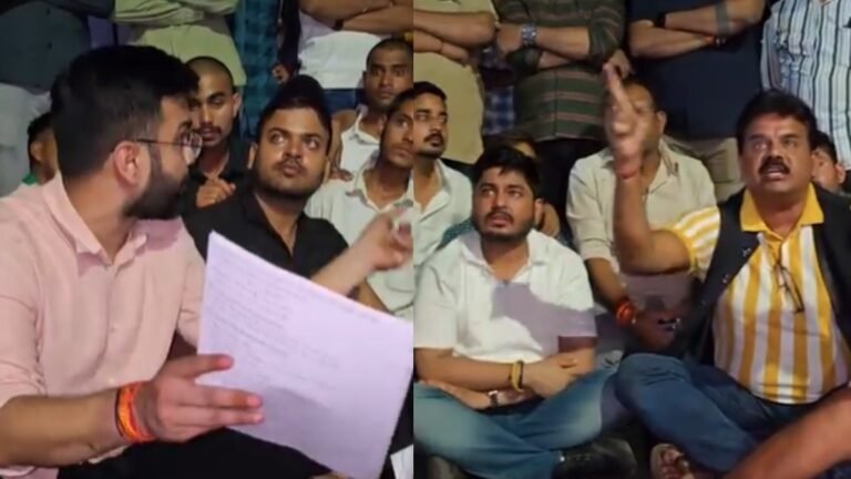 GGU विवाद: निष्कासित छात्र के समर्थन में NSUI ने कुलपति निवास का घेराव किया, MLA अटल भी हुए शामिल