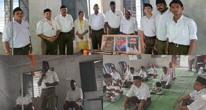 मंडल खैरा में राष्ट्रीय स्वयंसेवक संघ का विजयदशमी उत्सव संपन्न