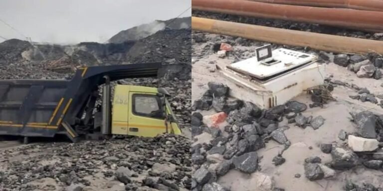 कोरबा: गेवरा कोयला खदान में भारी जलभराव, वाहन और मोटर पंप पानी-मलबे में दबे