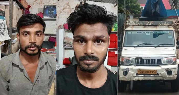 कोरबा में कबाड़ चोर गिरफ्तार, लोहे के पाइप काटकर चोरी का वीडियो वायरल हुआ