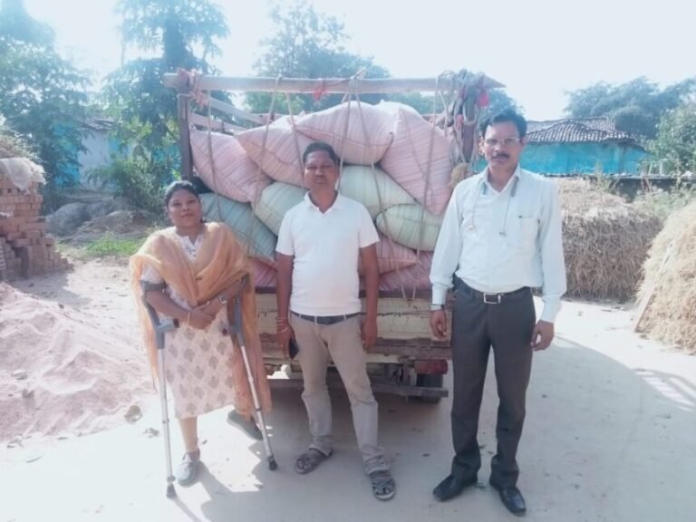 कोरबा: बिंझरा समिति ने 48 कट्टी अवैध धान किया जब्त, छोटा पीकप वाहन भी किया सीज