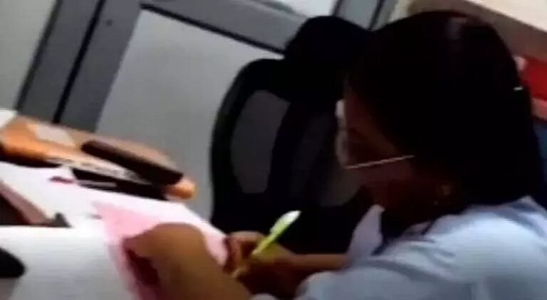 बिलासपुर: महिला कर्मचारी पर रिश्वत मांगने का आरोप, डिलीवरी के बाद पैसे मांगने का वीडियो वायरल