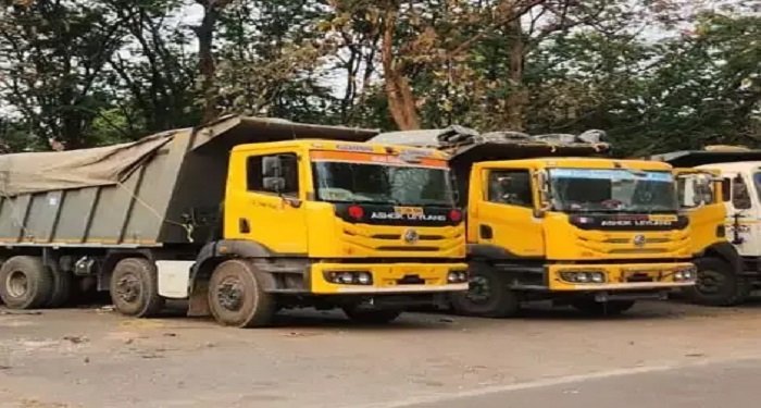 रायगढ़ में खनिज विभाग की सख्त कार्रवाई, अवैध रेत परिवहन करते 27 वाहन जब्त