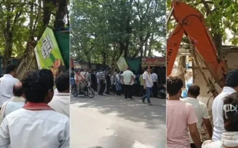 कोरबा में अतिक्रमण पर निगम का बड़ा एक्शन, बायपास इलाके में चला बुलडोजर