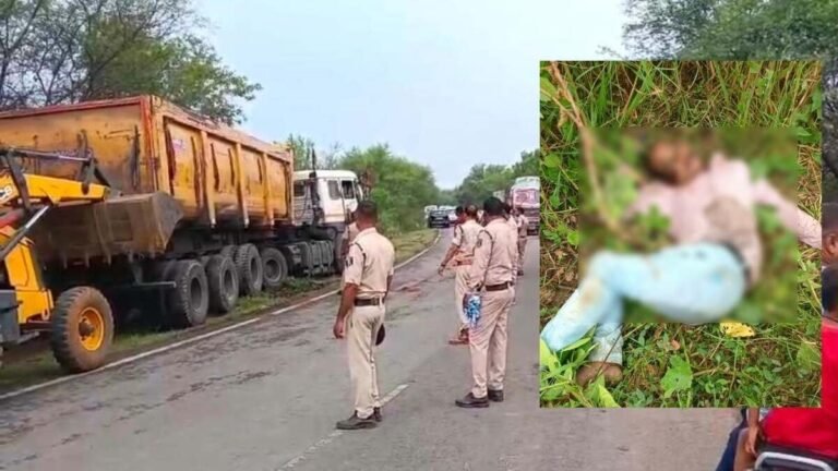 जांजगीर-चांपा में दर्दनाक हादसा: तेज रफ्तार ट्रेलर की चपेट में आने से बाइक सवार की मौत