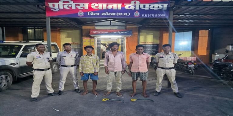 SECL गेवरा माइंस में लूट मामले में बड़ी कार्रवाई, पुलिस ने पकड़े तीन चोर; लाखों की केबल जब्त; फरार आरोपियों की तलाश तेज