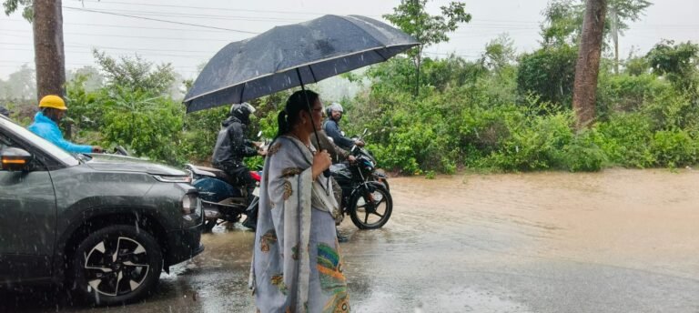 कोरबा में भारी बारिश: जलभराव का जायजा लेने सड़कों पर उतरीं महापौर, अधिकारियों को दिए त्वरित राहत के निर्देश
