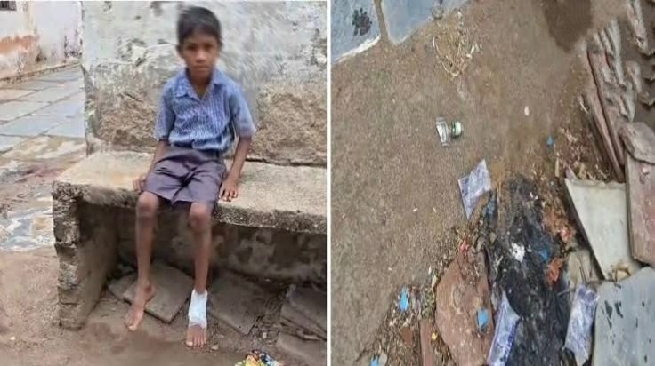 CG – स्कूल परिसर बना शराबियों का ठिकाना, टूटे कांच से मासूम बच्चा घायल