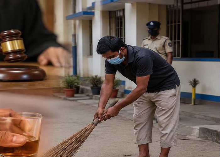 Janjgir News: नशे में वाहन चलाने वाले को अनोखी सजा, अब 30 दिन तक थाने की सफाई करेगा आरोपी