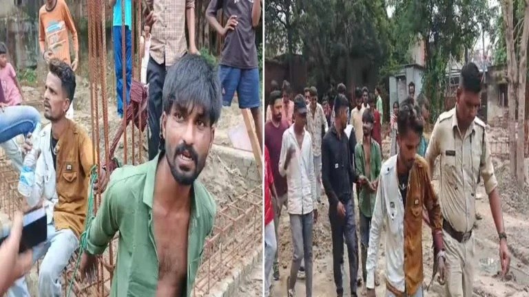 कोरबा में मोबाइल टावर की केबल काटते दो चोर रंगे हाथ पकड़े, लोगों ने रस्सी से बांधकर पीटा