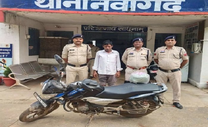 जांजगीर-चांपा में गांजा तस्करी पर पुलिस का शिकंजा, 2 किलो गांजा के साथ आरोपी गिरफ्तार